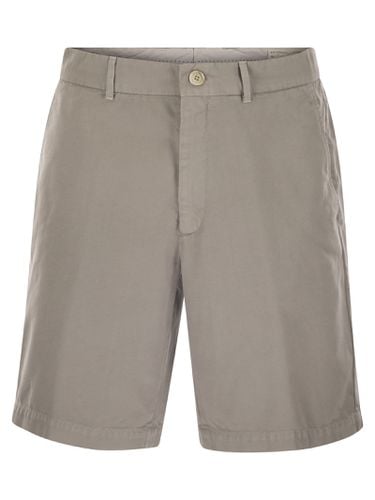 Cotton Gabardine Bermuda Shorts - Brunello Cucinelli - Modalova