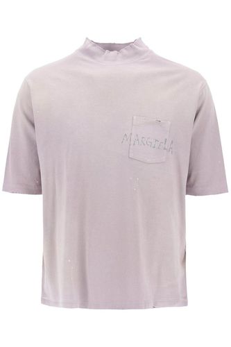Logo Printed High-neck T-shirt - Maison Margiela - Modalova