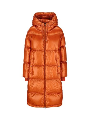 Quilted Hooded Drawstring Down Coat - Herno - Modalova