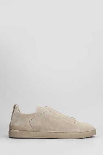 Triple Stich Sneakers In Suede - Zegna - Modalova