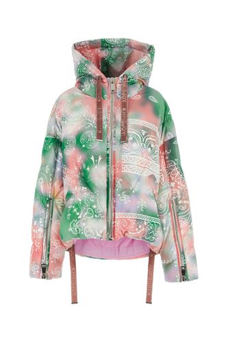 Printed Polyester Bandana Down Jacket - Khrisjoy - Modalova