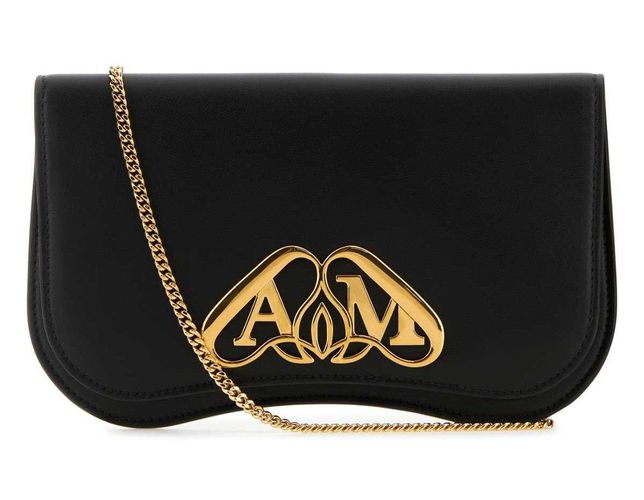 Logo Plaque Foldover Crossbody Bag - Alexander McQueen - Modalova