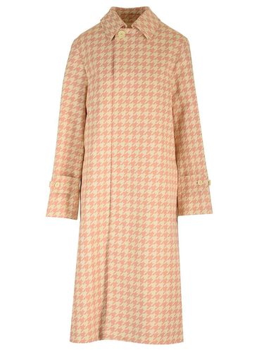 Check-pattern Long Sleeved Coat - Burberry - Modalova