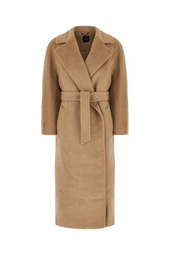 Cappuccino Wool Blend Tempera Coat - Weekend Max Mara - Modalova