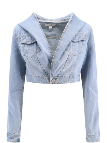 Alaia Denim Cropped Jacket - Alaia - Modalova