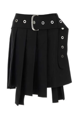 Black Stretch Wool Mini Skirt - Off-White - Modalova
