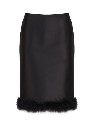Midi Skirt With Feather Bottom - SportMax - Modalova