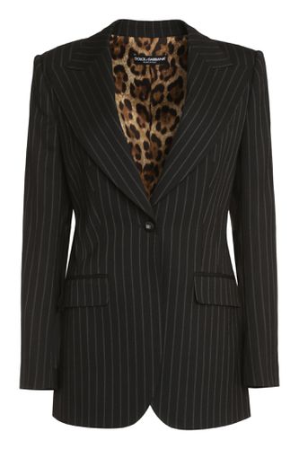 Single-breasted One Button Jacket - Dolce & Gabbana - Modalova