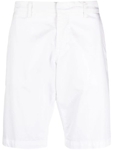 Fay White Stretch Cotton Shorts - Fay - Modalova