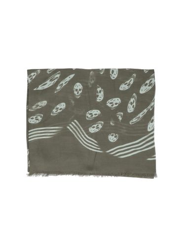 Skull Printed Scarf - Alexander McQueen - Modalova