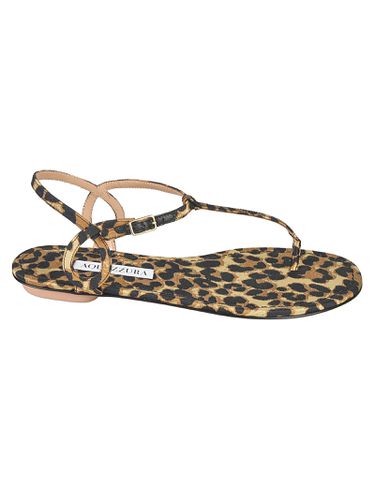 Aquazzura Leopard Bare Flat Sandals - Aquazzura - Modalova