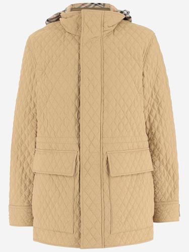 Burberry Beige Nylon Padded Jacket - Burberry - Modalova