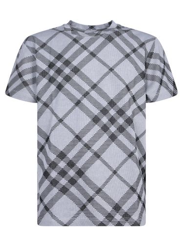 Check Printed Crewneck T-shirt - Burberry - Modalova