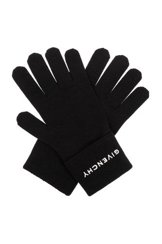 Givenchy Wool Gloves With Monogram - Givenchy - Modalova