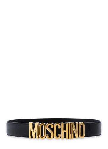 Moschino Logo Plaque Belt - Moschino - Modalova