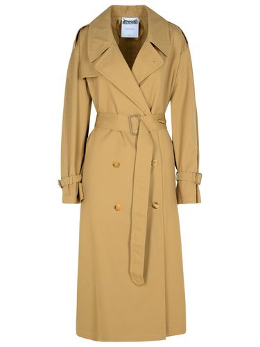 Moschino Beige Polyester Blend Coat - Moschino - Modalova