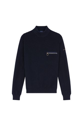 Zippered Pocket Crewneck With Moon Badge - Paul & Shark - Modalova