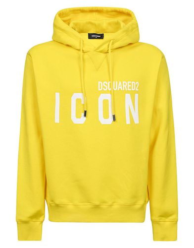 Logo Printed Drawstring Hoodie - Dsquared2 - Modalova