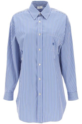 Etro Striped Poplin Shirt - Etro - Modalova