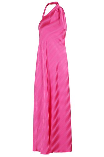 One-shoulder Asymmetric Neck Satin Dress - Giorgio Armani - Modalova