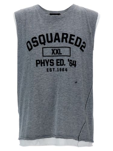 Dsquared2 Flocked Logo Tank Top - Dsquared2 - Modalova