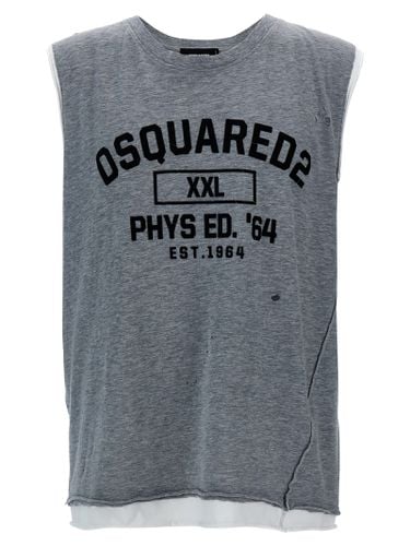 Dsquared2 Flocked Logo Tank Top - Dsquared2 - Modalova