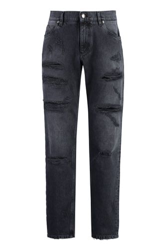 Regular-fit Cotton Jeans - Dolce & Gabbana - Modalova