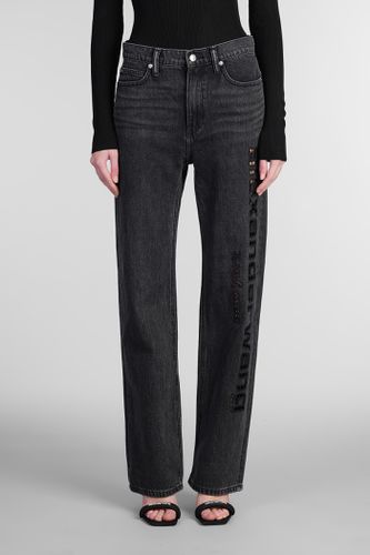 Jeans In Black Cotton - Alexander Wang - Modalova