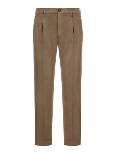 Incotex Cotton Trousers With Pleats - Incotex - Modalova