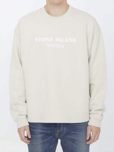 Cotton Sweatshirt With Logo - Stone Island - Modalova