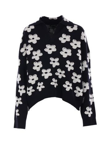 Daisy Jacquard Polo Jumper - Marc Jacobs - Modalova