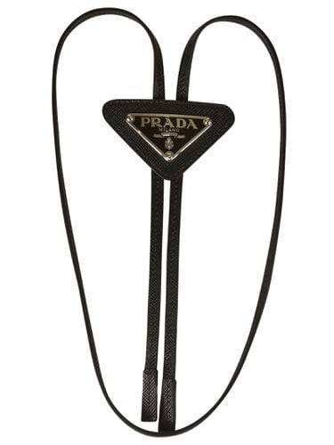 Prada Triangle Logo Bolo Tie - Prada - Modalova