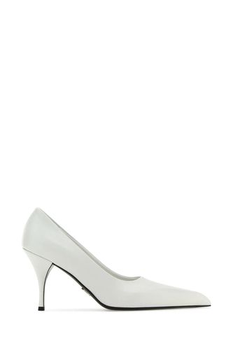 Prada White Leather Pumps - Prada - Modalova