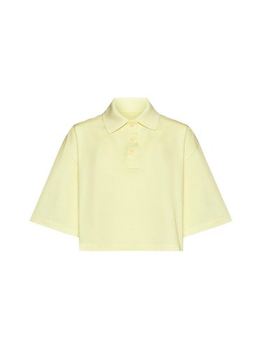 Collared Short-sleeve Cropped Polo Shirt - Bottega Veneta - Modalova