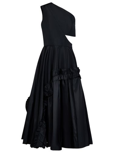 Black Asymmetric One Shoulder Dress With Cut-outs - Alexander McQueen - Modalova