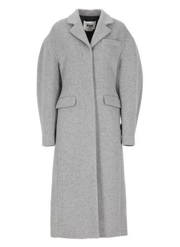 MSGM Wool Coat - MSGM - Modalova