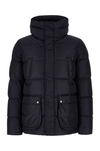 Herno Navy Blue Nylon Down Jacket - Herno - Modalova