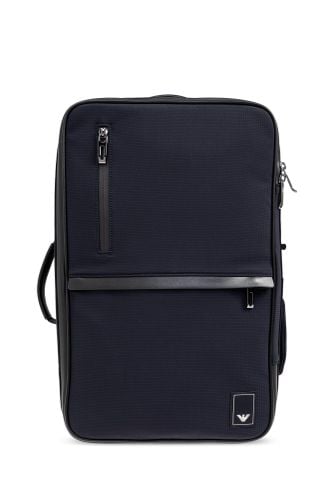 Backpack With Logo Patch - Emporio Armani - Modalova