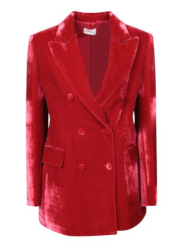 Parosh Red Silk Velvet Jacket - Parosh - Modalova