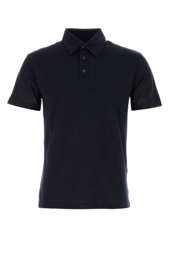 Navy Blue Cotton Polo Shirt - PT Torino - Modalova