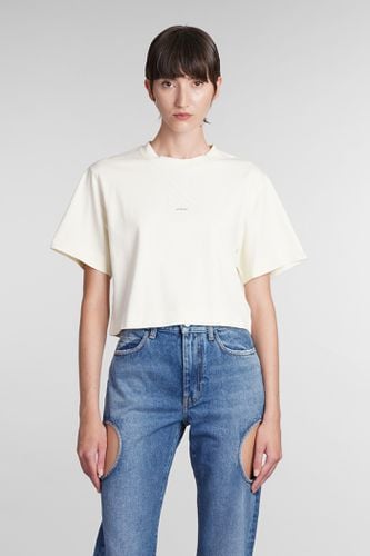 Off-White T-shirt In Beige Cotton - Off-White - Modalova
