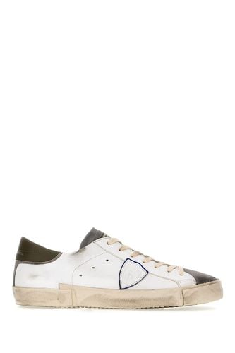 White Leather Sneakers - Philippe Model - Modalova