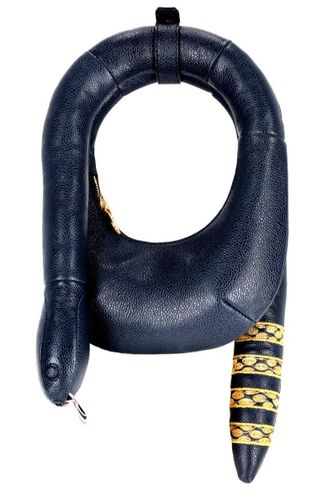 Bar Embroidered Snake-shape Shoulder Bag - Thom Browne - Modalova