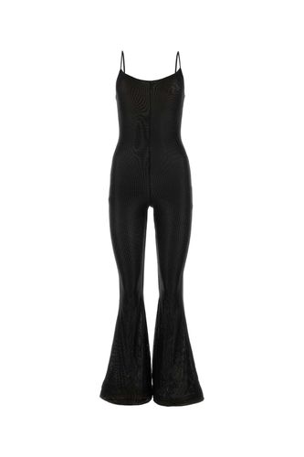 Oseree Black Stretch Mesh Jumpsuit - Oseree - Modalova