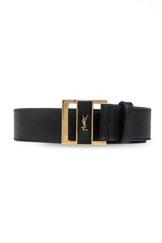 Saint Laurent Gio Logo Plaque Belt - Saint Laurent - Modalova