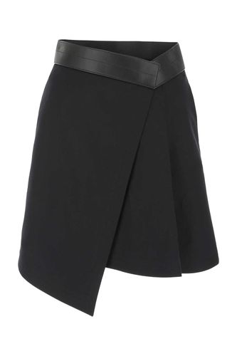 Loewe Black Cotton Blend Mini Skirt - Loewe - Modalova