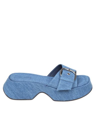 Vic Matié Denim Sandal With Buckle - Vic Matié - Modalova