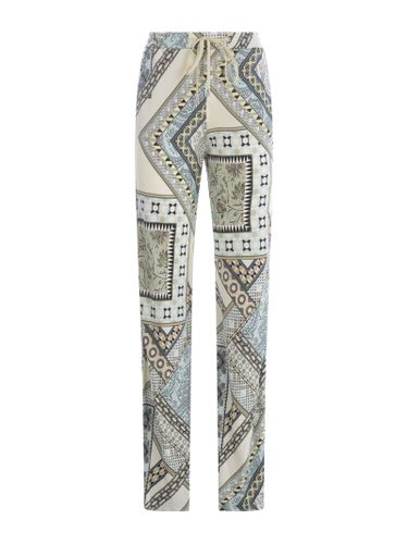 Printing Wide Lg Trousers With Belt - Etro - Modalova