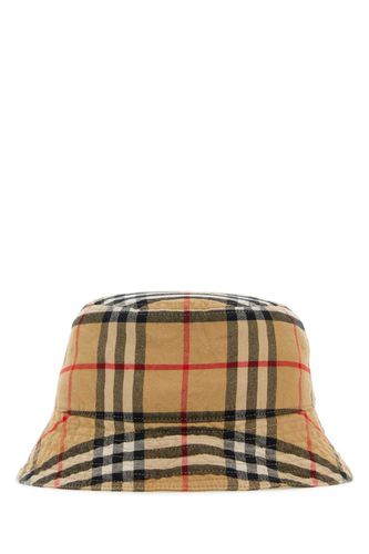 Embroidered Cotton Bucket Hat - Burberry - Modalova