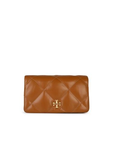 Kira Brown Leather Wallet - Tory Burch - Modalova